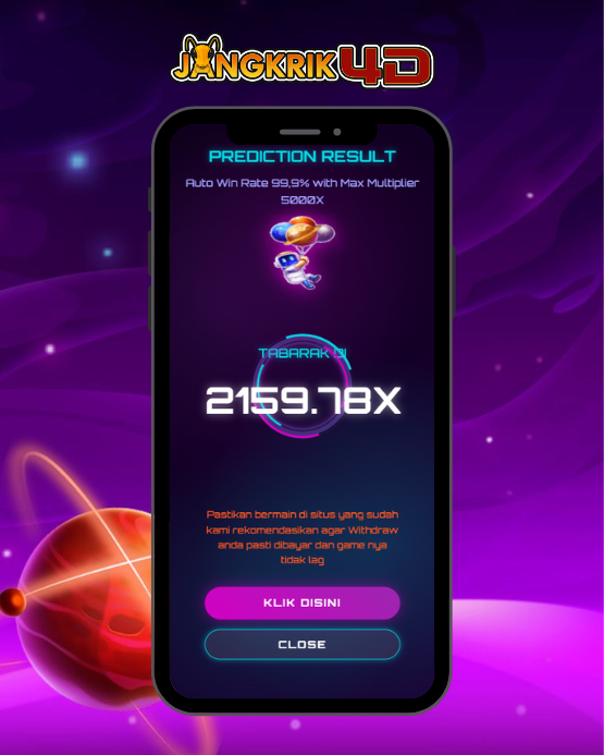 Tampilan aplikasi BOT SPACEMAN di smartphone